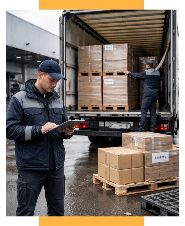 Доставка грузов из Беларуси от 15273 р. логистика СетСервис-Пчр