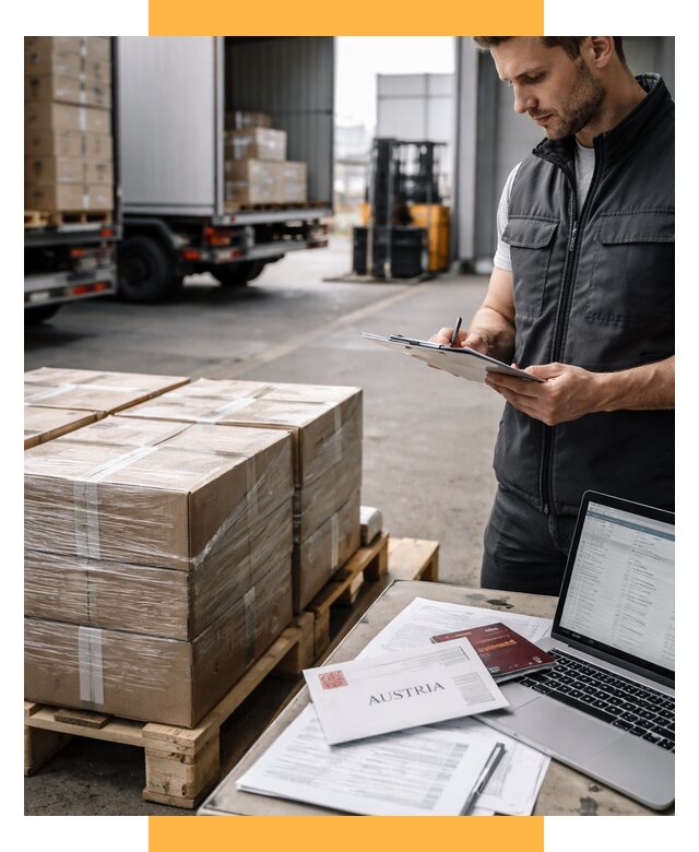 Доставка в Австрию от 66183 р. Логистика и экспорт СетСервис-Пчр