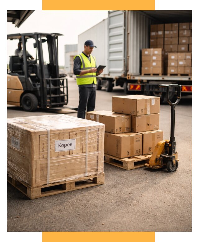 Доставка грузов в Корею из России от 35637 р. | СетСервис-Пчр