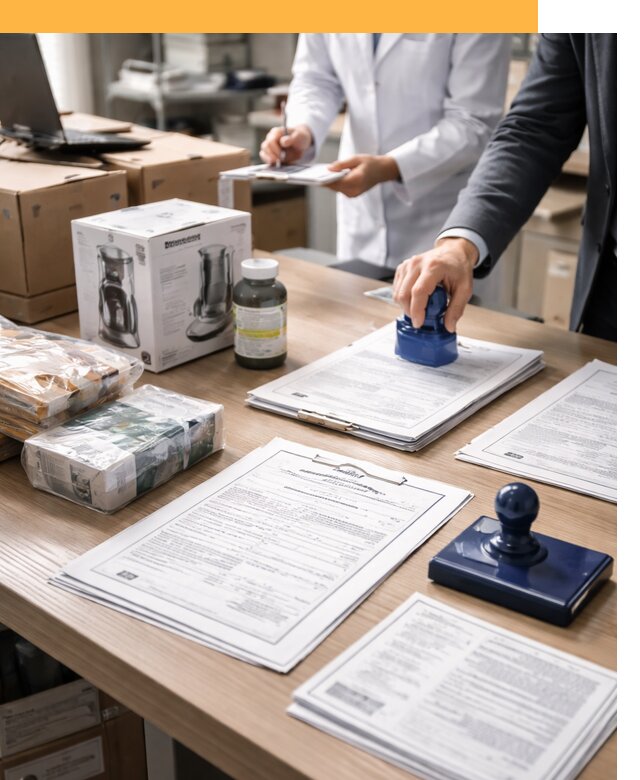 Сертификация импортных товаров от 12218 с таможенным сопровождением